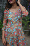GRG - Myra Aqua Paisley Dress - S only