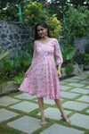 GRG - Myra light pink georgette dress - S only