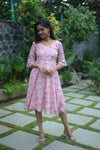 GRG - Myra light pink georgette dress - S only