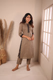 Rithi Grey & Black Kurti Set