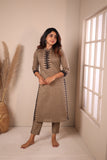 Rithi Grey & Black Kurti Set