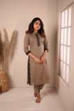 Rithi Grey & Black Kurti Set