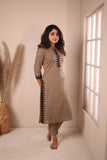 Rithi Grey & Black Kurti Set