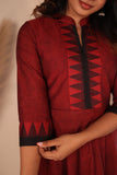 Raiza Maroon & Black Co-ord Set