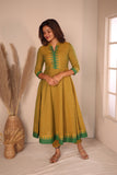 Raiza Mustard Brown & Green Co-ord Set