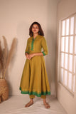 Raiza Mustard Brown & Green Co-ord Set