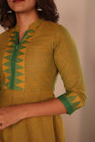 Raiza Mustard Brown & Green Co-ord Set