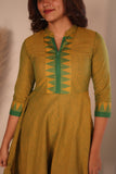 Raiza Mustard Brown & Green Co-ord Set