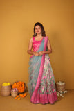 Urvi Pink & Teal