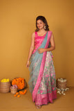 Urvi Pink & Teal