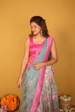 Urvi Pink & Teal