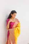 GRG - Aakruti Magenta (Kurti & Dupatta - Zipper on front) - XS only