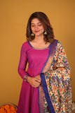 Vennila Magenta Dress