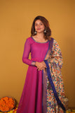 Vennila Magenta Dress