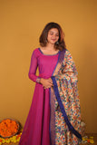 Vennila Magenta Dress