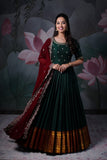 Green Narayanapet Handloom Dress