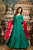 Green Ethnic Dress(FW)