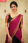 Tamizh Black Halfsaree with Lehenga Mom & Me