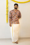 Dhruv - Pichwai Purple Shirt