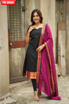 Tamizh Black Kurti Set (Set of 2)