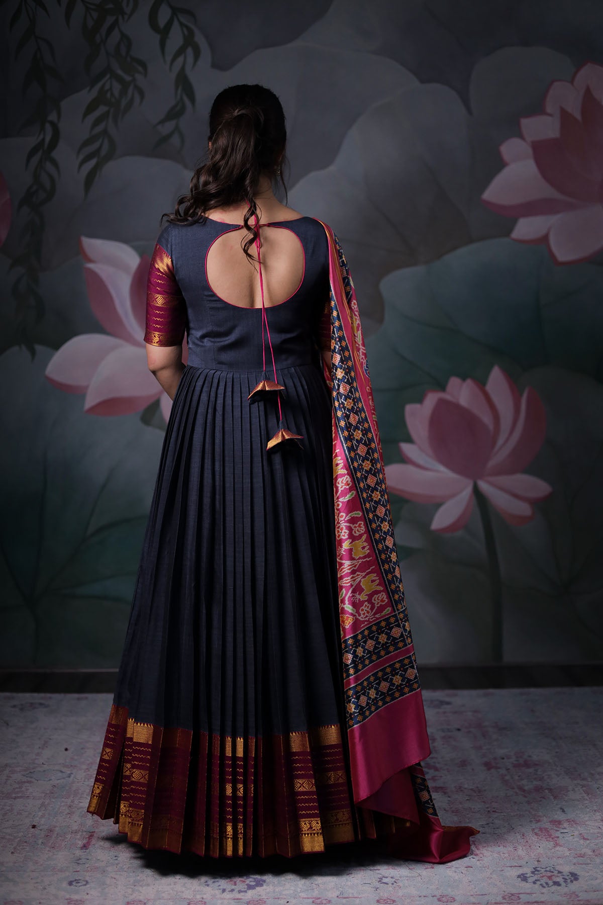 Narayanapet cotton dress with Patola dupatta