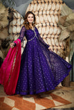 Purple Blue Organza Dress( FW )