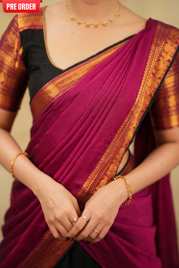 Tamizh Black Halfsaree with Lehenga Mom & Me
