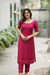 Raha Rose Pink Kurti Set (Set of 2)