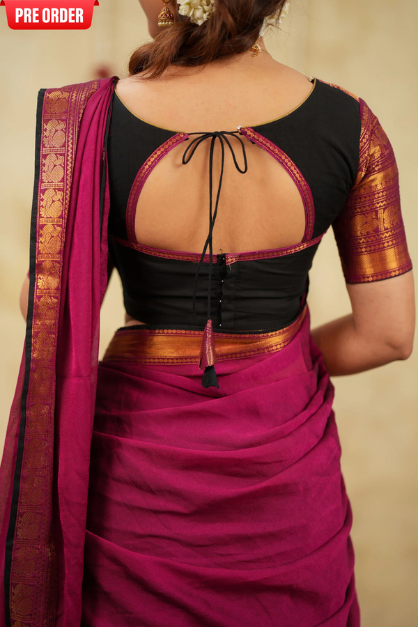 Tamizh Black Halfsaree with Lehenga Mom & Me