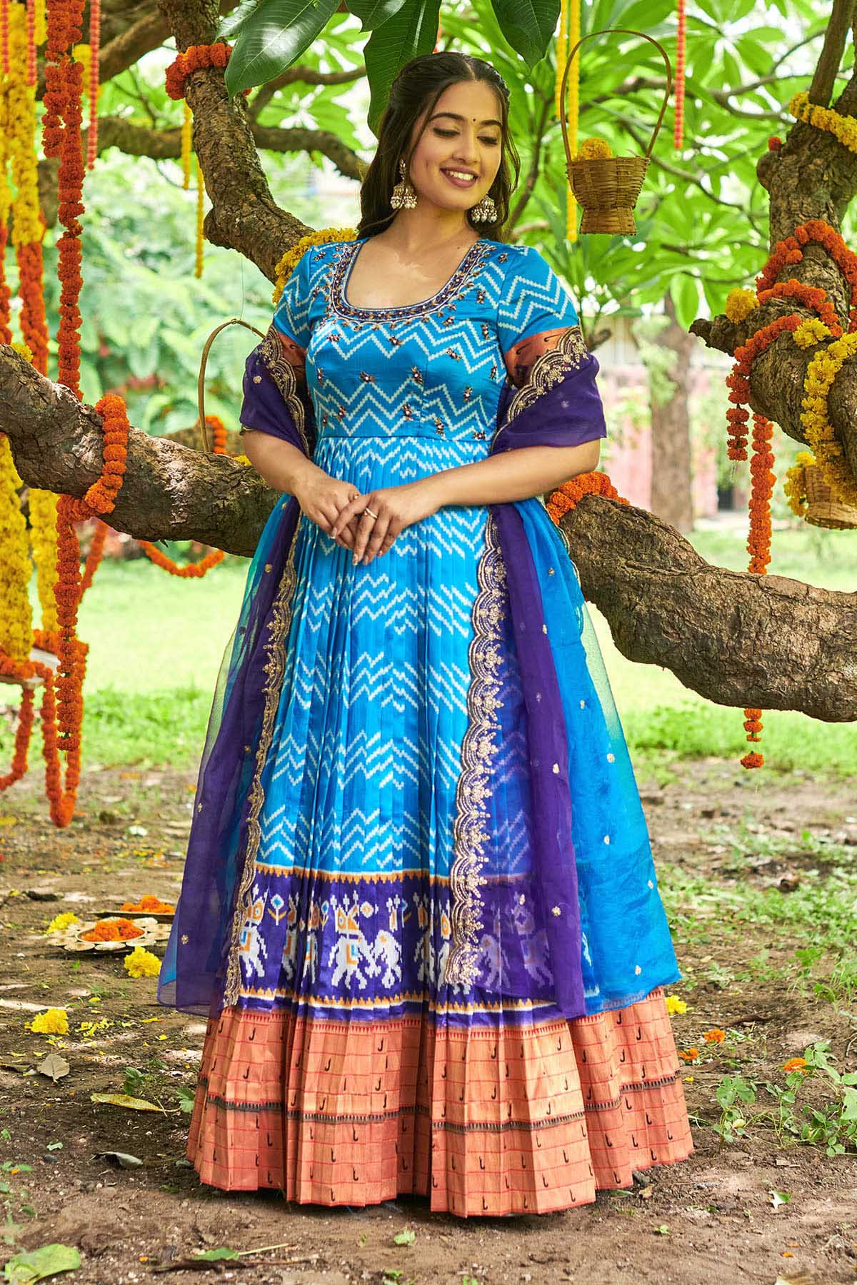 Paithani Frock For Baby Girl, 52% OFF