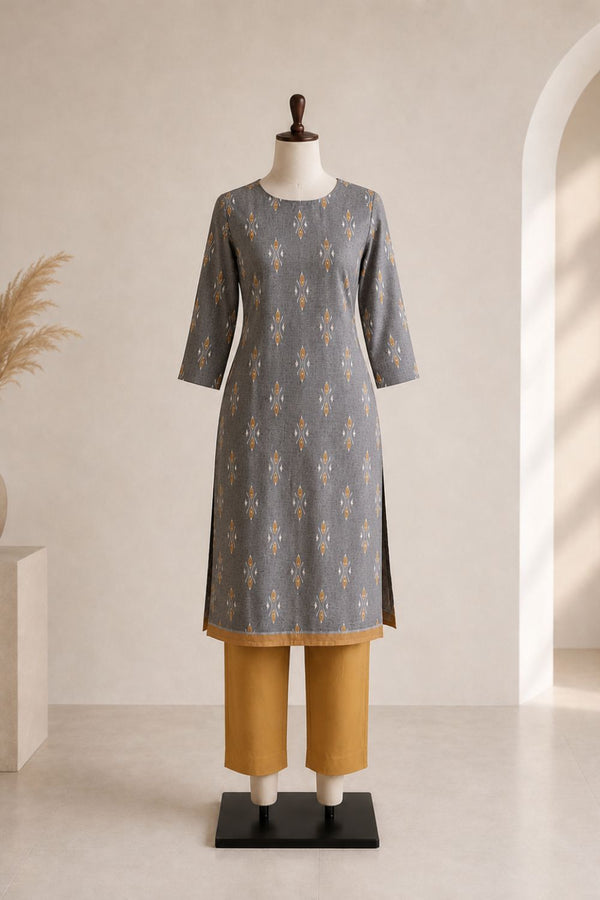Rithika Grey Kurti Set