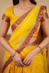 Rithanya Yellow Halfsaree (Set of 3)