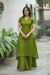 Nandhitha Green Kurta Set ( Set of 2)