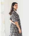 Black Fish Print Kurta (PR)