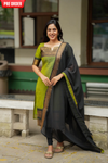 Prisha Olive Green Kurti Set (Set of 2)