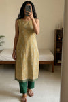 Rithika Mustard Green Kurti Set