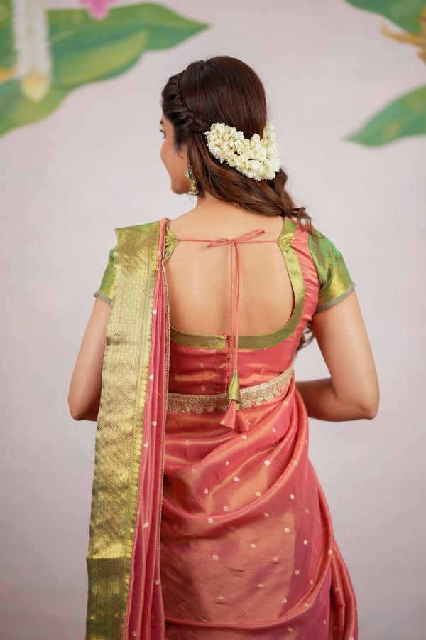 Tanisha Green Halfsaree (Set of 3)