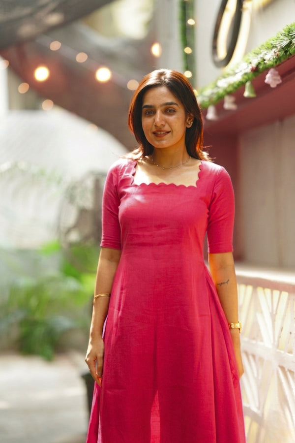 Aarna Rani Pink Kurta Set (Set of 2)