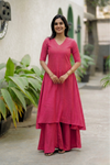 Nandhitha Rose Pink Kurta Set ( Set of 2)