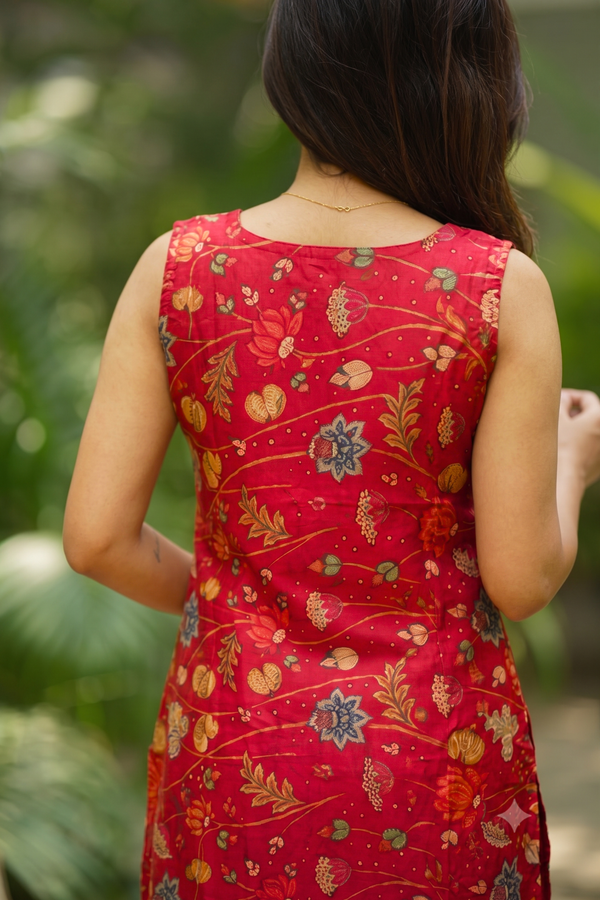 Manya Red Floral Co - Ords (Set of 2)