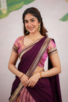 Tanisha Pink Halfsaree (Set of 3)