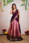 Tanisha Pink Halfsaree (Set of 3)