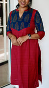 IMD - Shanvika Red Cotton Kurti