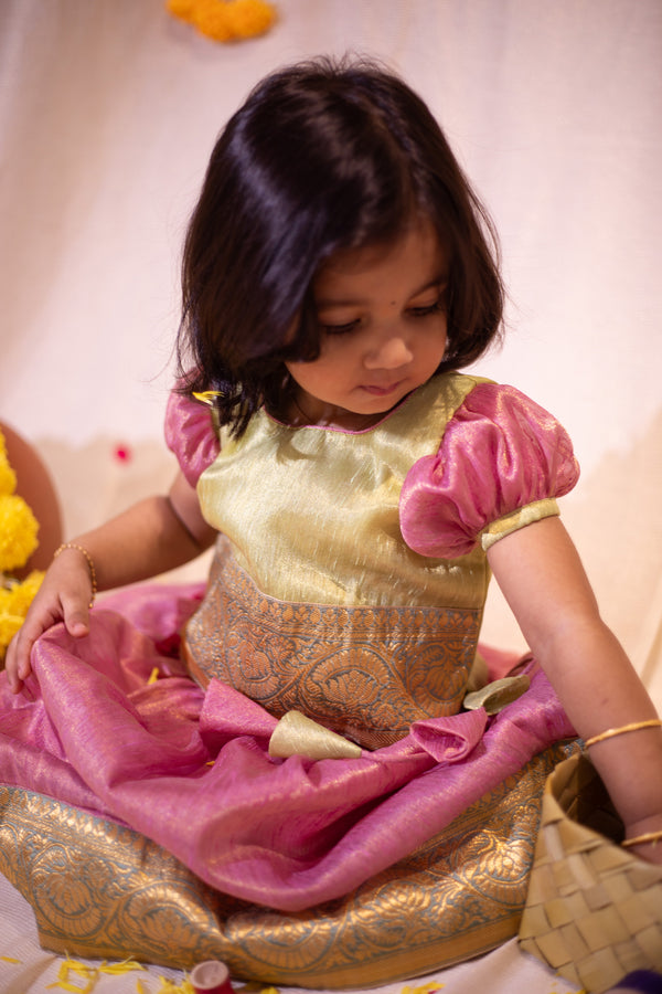 IMD - Nidhi Pink with Green Mini