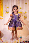 IMD - Smriti Navy Brocade with Paithini Border Mini