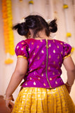 Aakruti Magenta with Yellow Mini