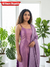 Mayilini Lilac Shimmer Kotta Spaghetti Kurti Set ( Set of 2 )