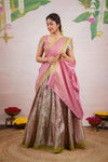 Nethra Green Halfsaree (Set of 3)