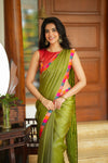 Mayilini Green Saree (Set of 2)