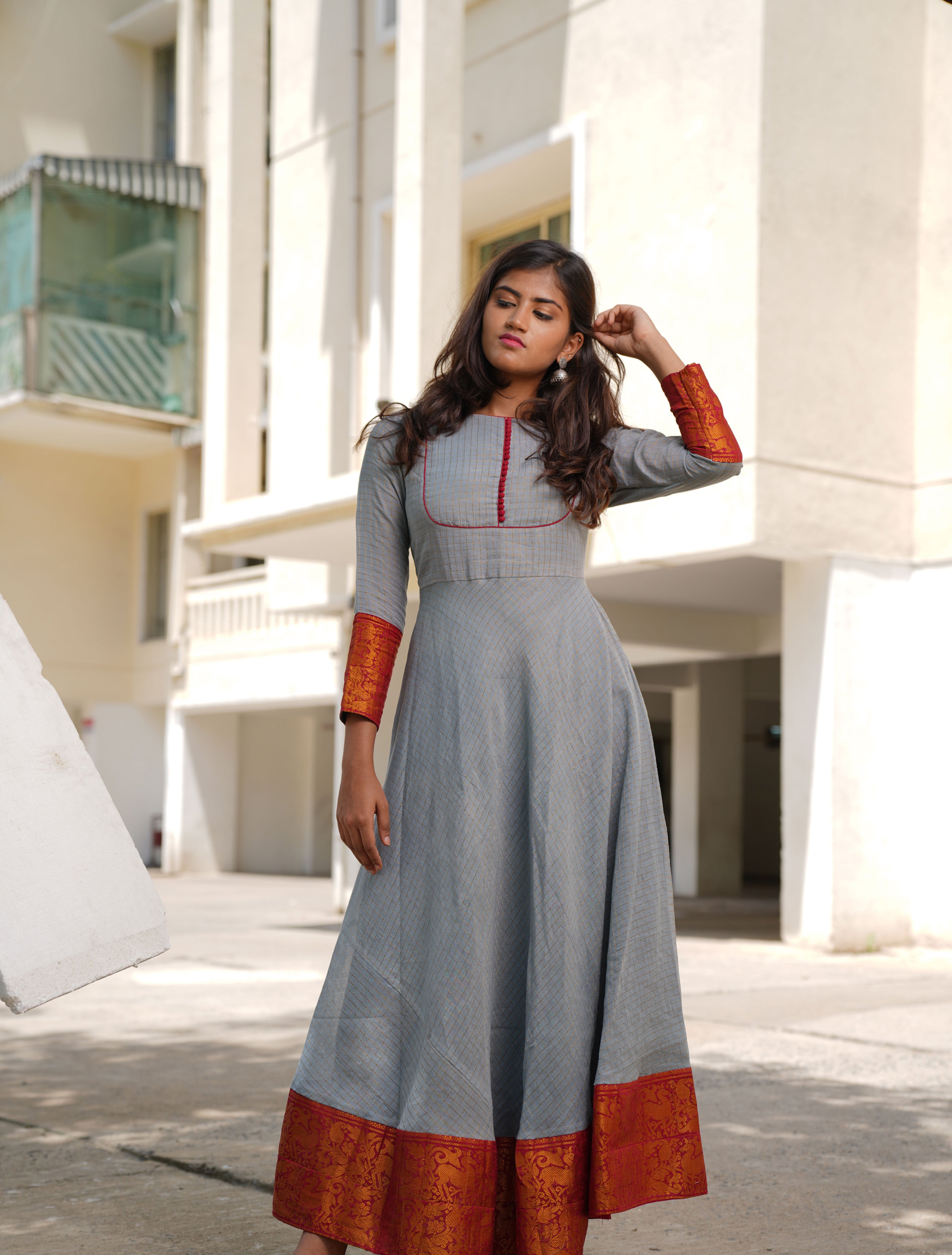 All New Kalamkari Printed Gown Ke Design For Wedding 2023
